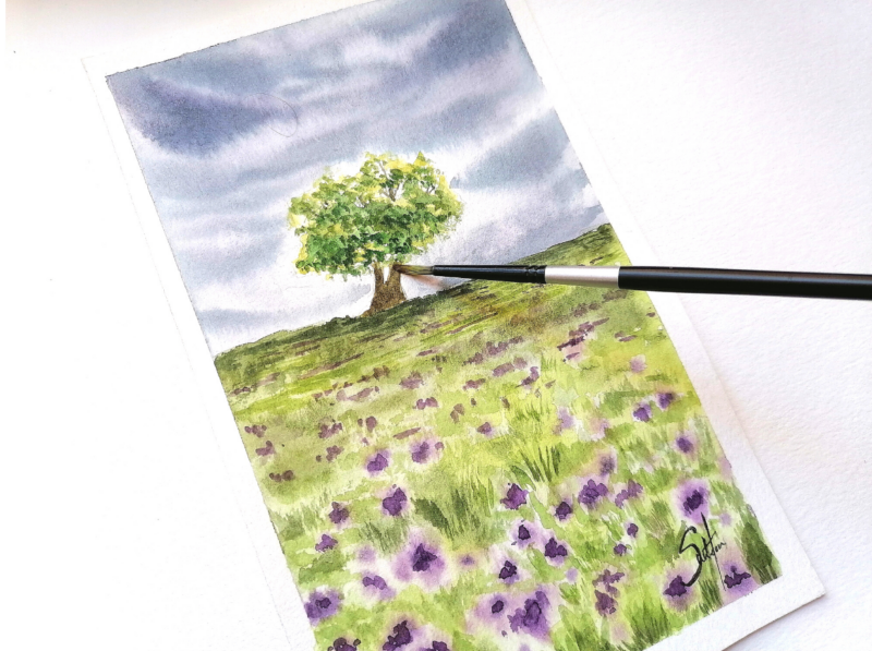 Easy Watercolor Landscape Ideas for Beginners - My Art Aspirations