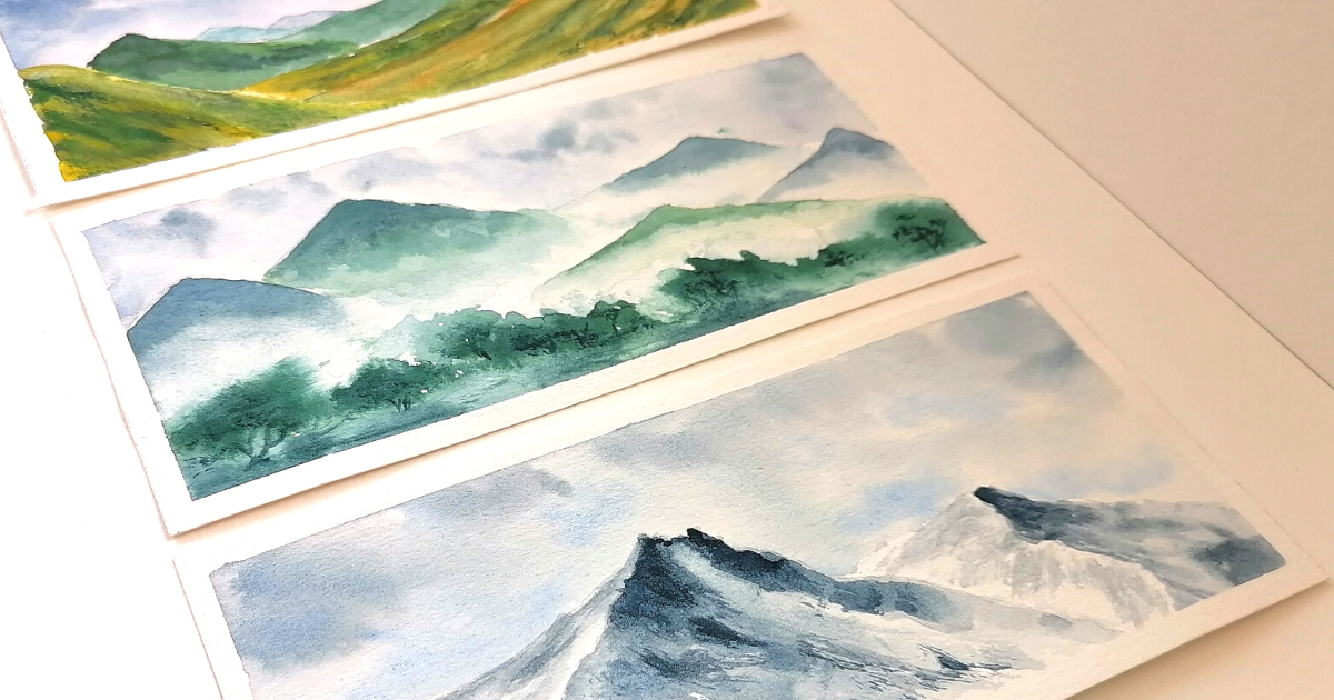 Simple Watercolor Mountain Tutorial For Beginners My Art Aspirations