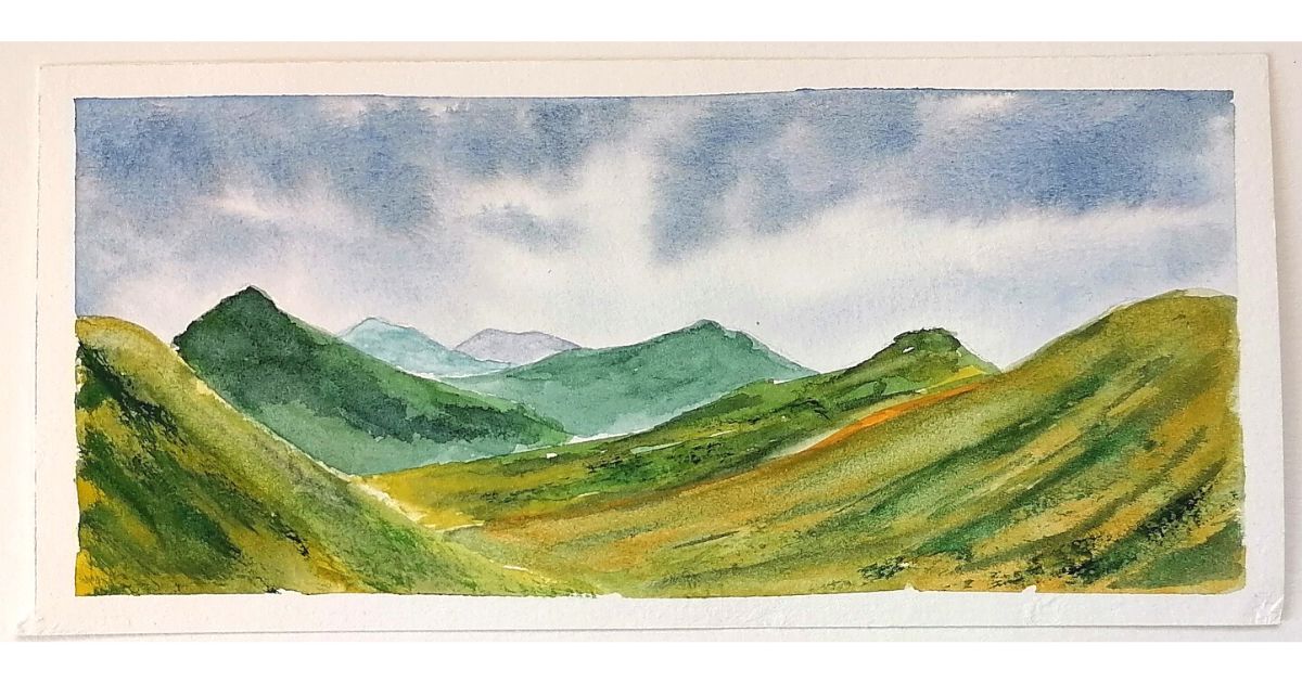Simple Watercolor Mountain Tutorial For Beginners My Art Aspirations Simple Watercolor Mountain Tutorial For Beginners My Art Aspirations